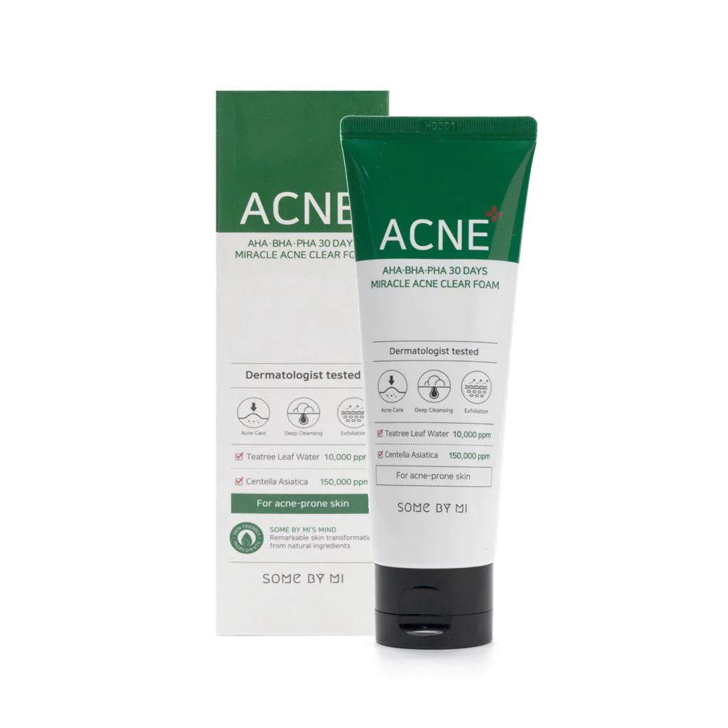 AHA.BHA.PHA 30 Days Miracle Acne Clear Foam - 100ml - K-Beauty Arabia