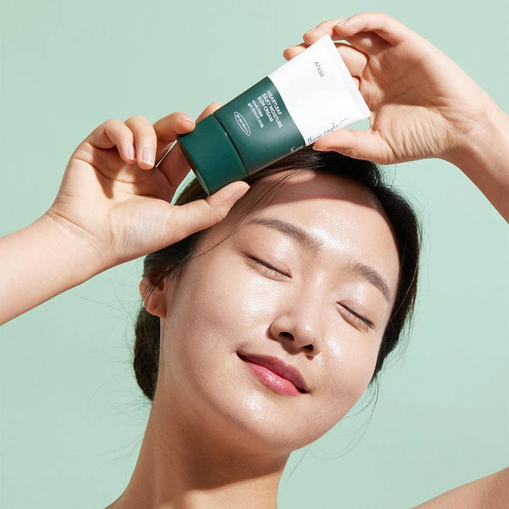 Heartleaf Silky Moisture Sunscreen SPF50+ - 50 ml - K-Beauty Arabia