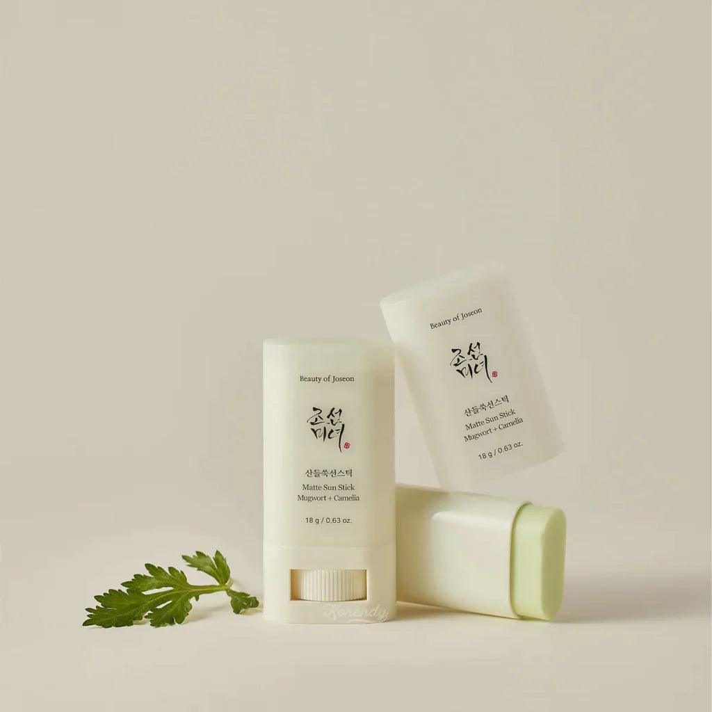 Matte Sun Stick: Mugwort+Camelia SPF 50+ PA++++ - 18 g - K-Beauty Arabia