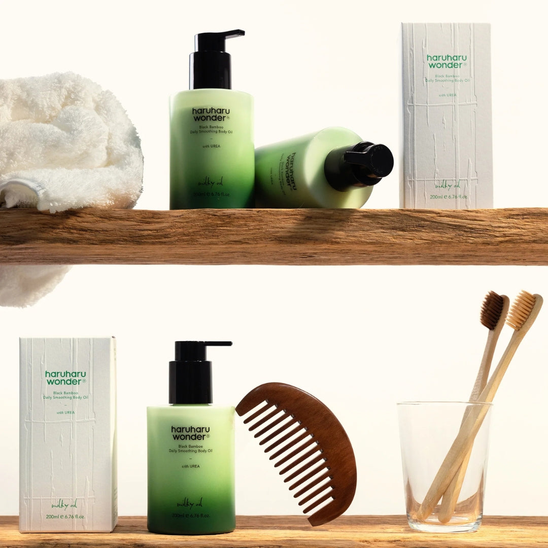 Black Bamboo Daily Coothing Body Oil - 200 مل