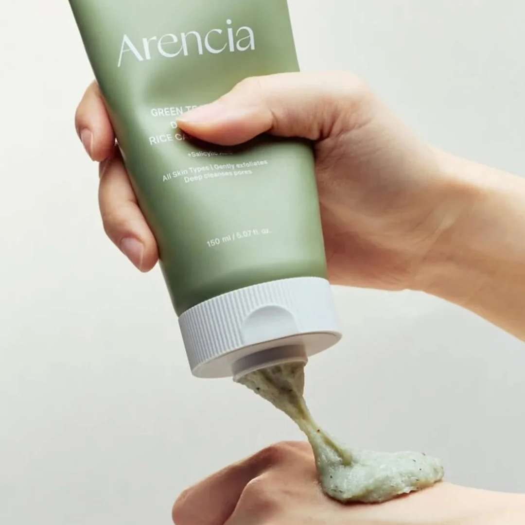Green Tea + LHA Deep Pore Rice Cake Cleanser - 150 g