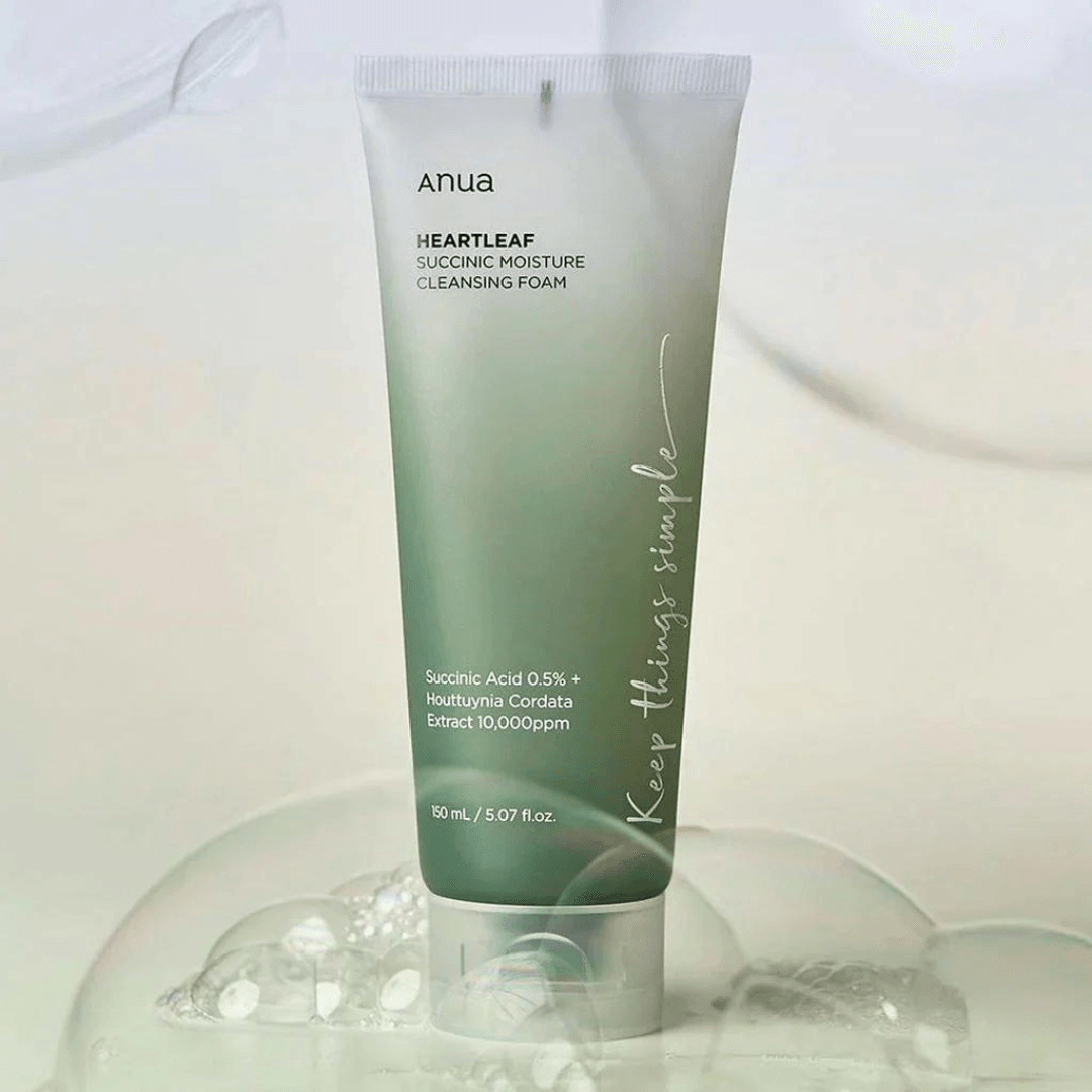 Heartleaf Succinic Moisture Cleansing Foam - 150 ml - K-Beauty Arabia