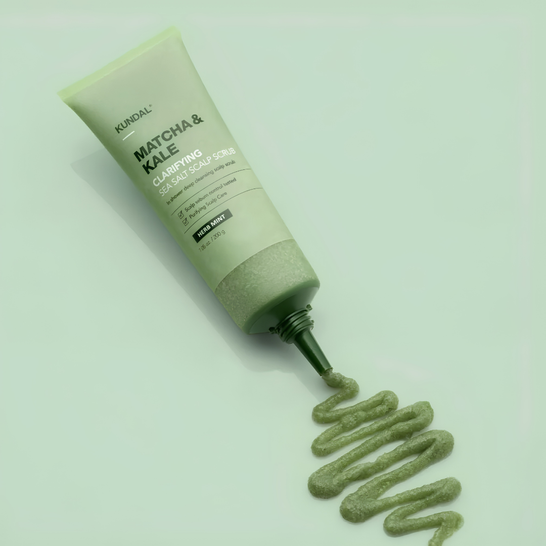Matcha & Kale Clarifying Sea Salt Scalp Scrub Herb Mint - 200g