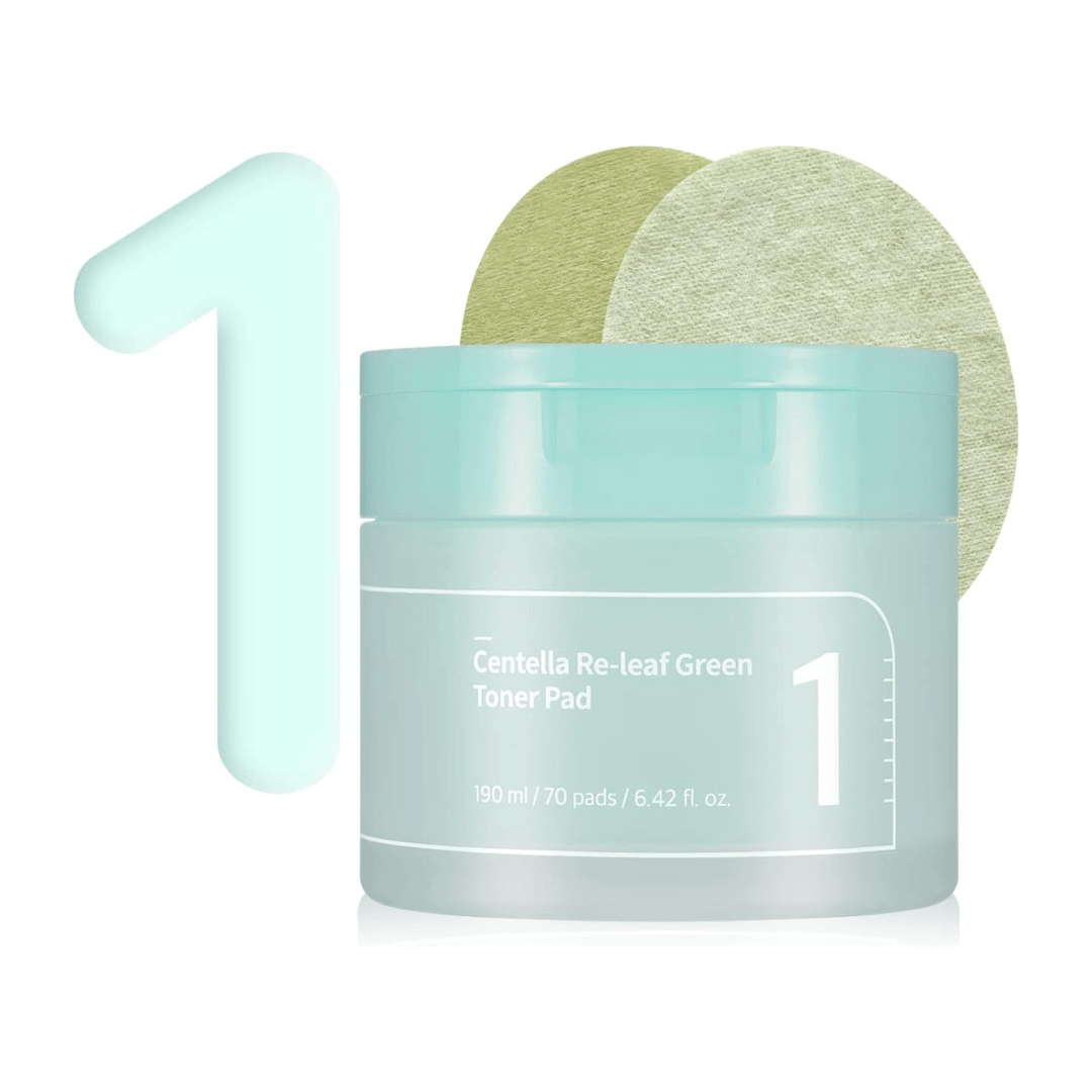 No. 1 Centella Re-leaf Green Toner Pad - 70 pads - K-Beauty Arabia
