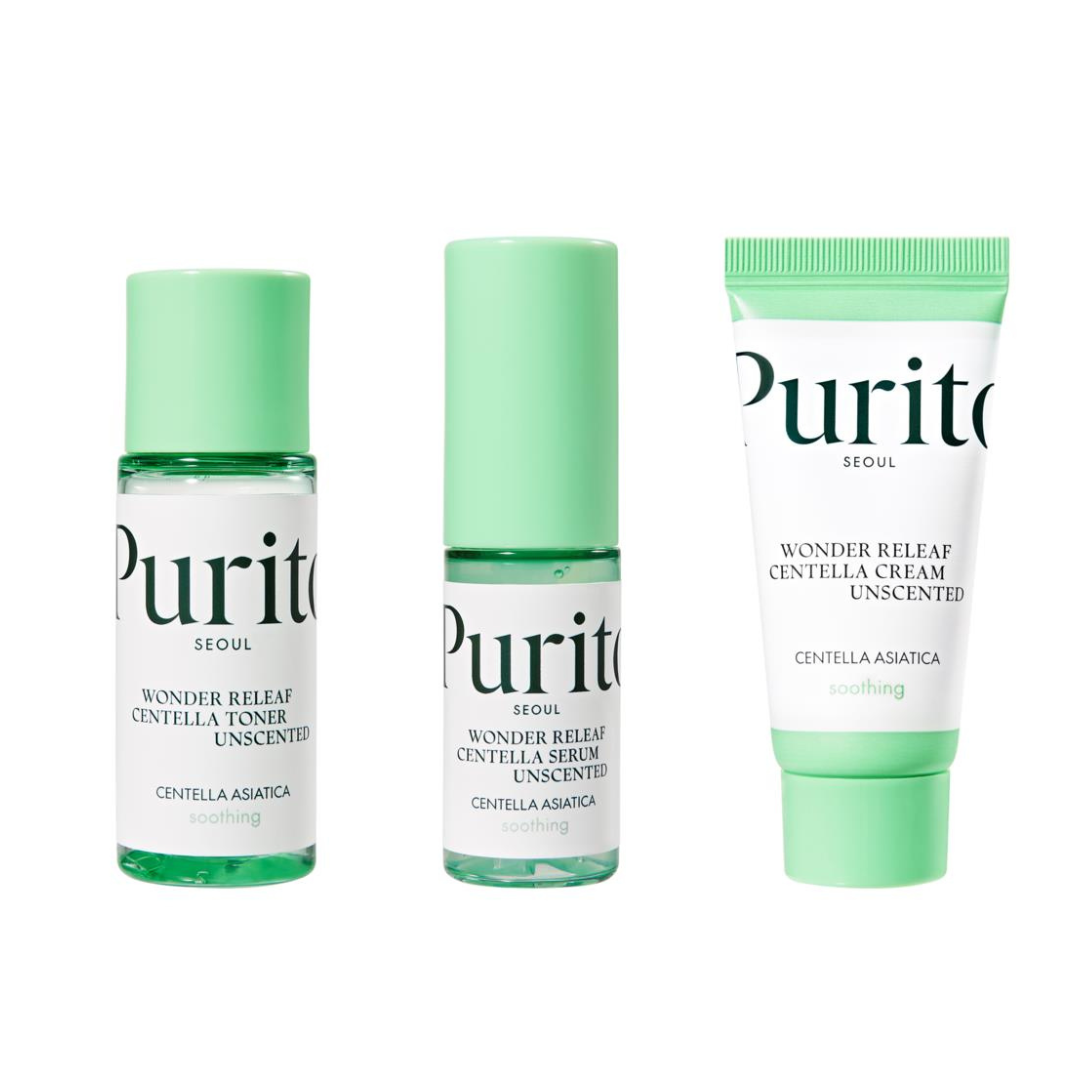 Wonder Releaf Centella Mini Kit Unscented - 3 pcs