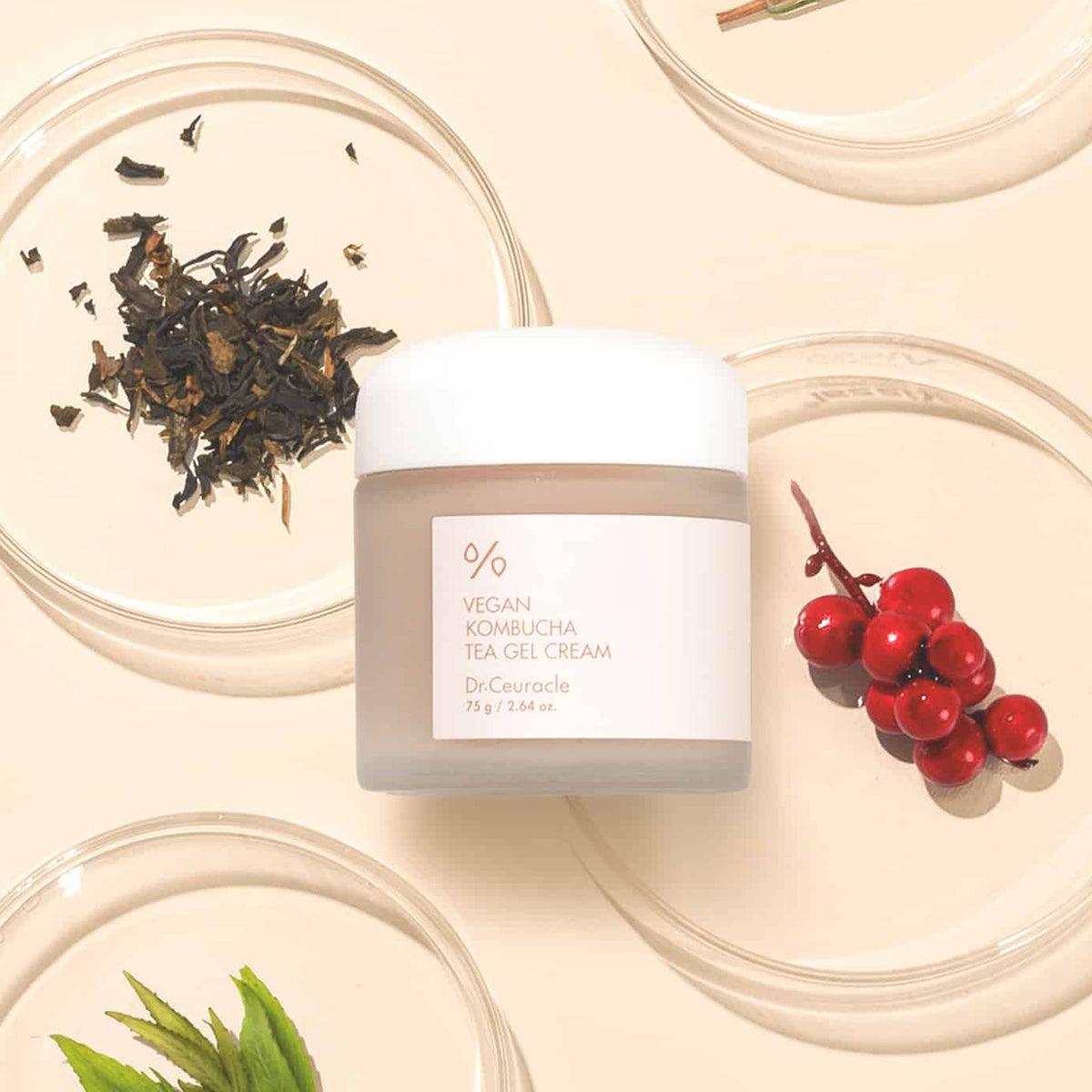 Vegan Kombucha Gel Cream - 75g - K-Beauty Arabia