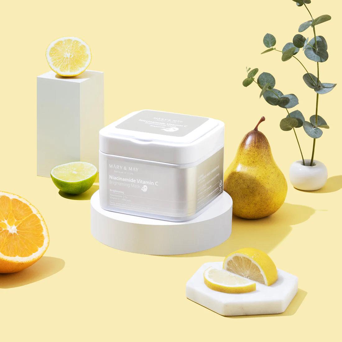 Niacinamide Vitamin C Brightening Mask - 30 sheets - K-Beauty Arabia