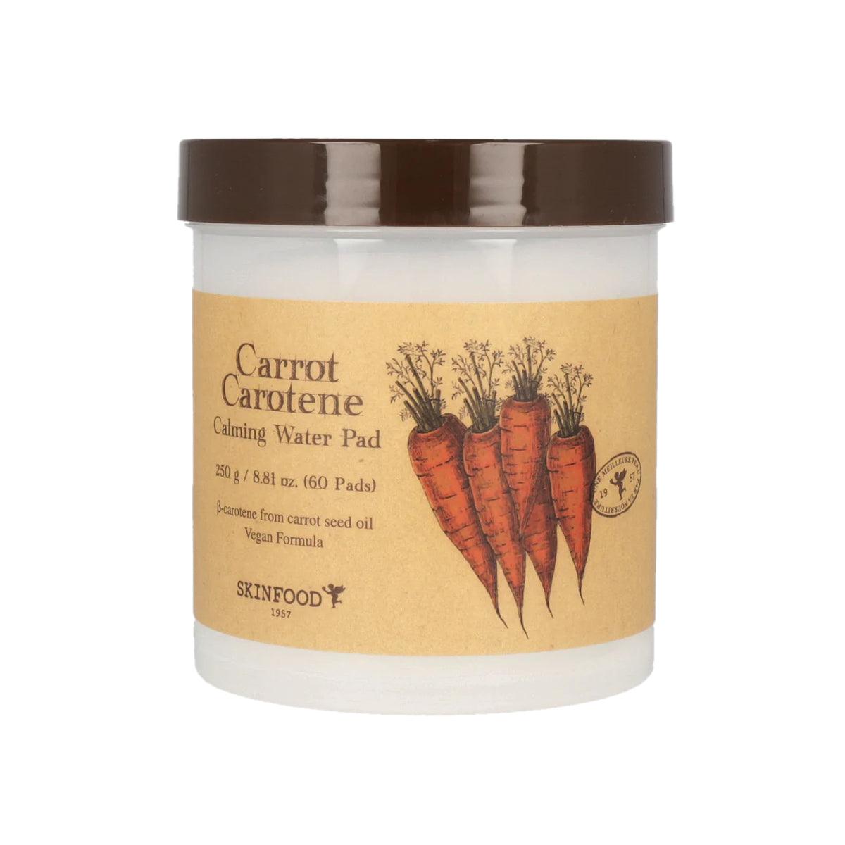 Carrot Carotene Calming Water Pad - 250g (60 pads) - K-Beauty Arabia