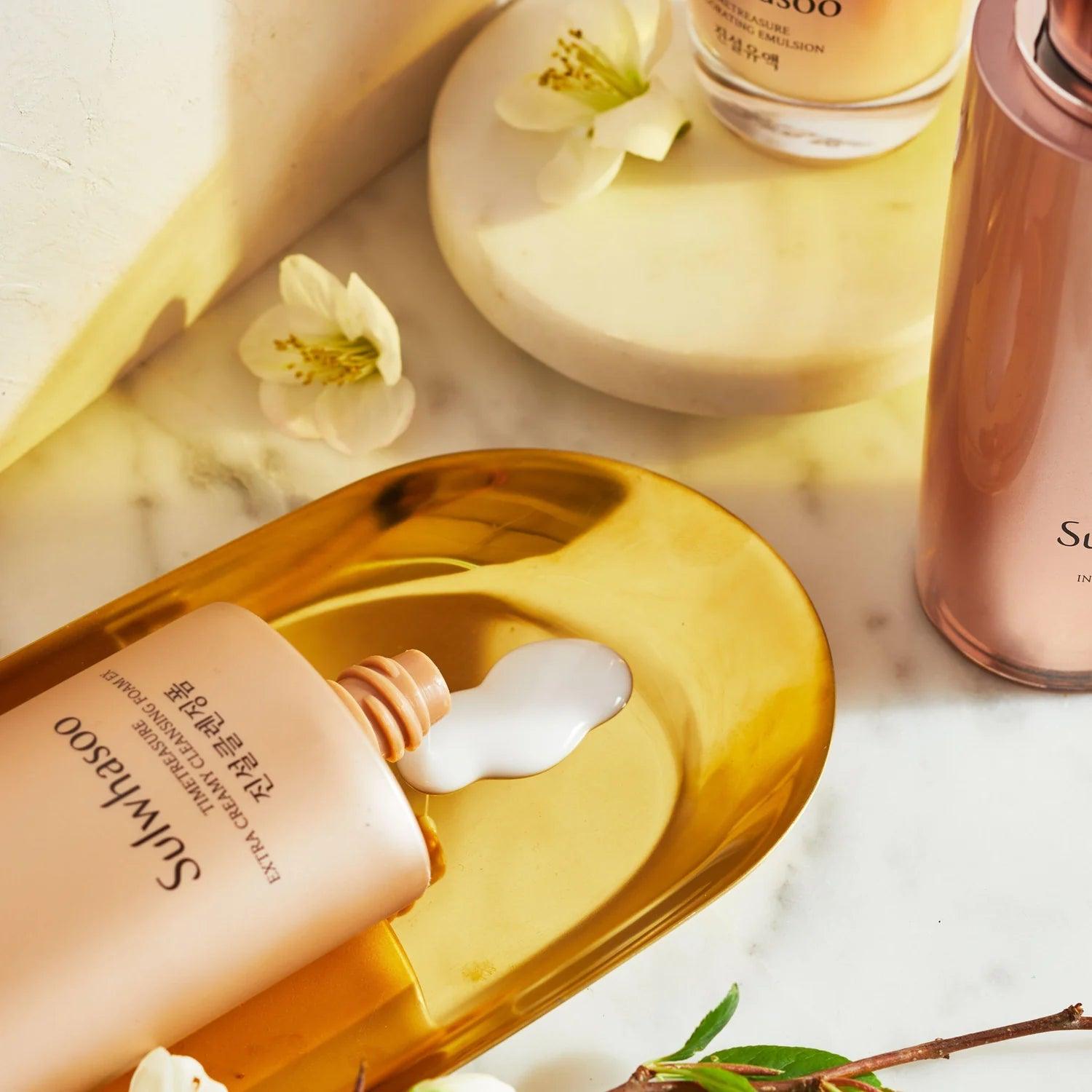 Timetreasure Extra Creamy Cleansing Foam EX - 150 ml - K-Beauty Arabia