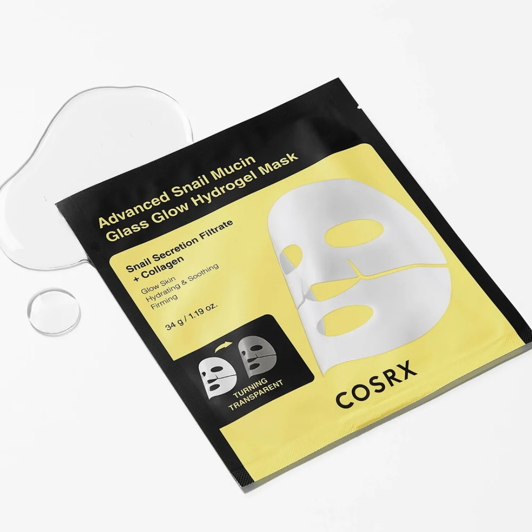 Advanced Snail Mucin Glass Glow Hydrogel Mask - 3 Sheet Masks
