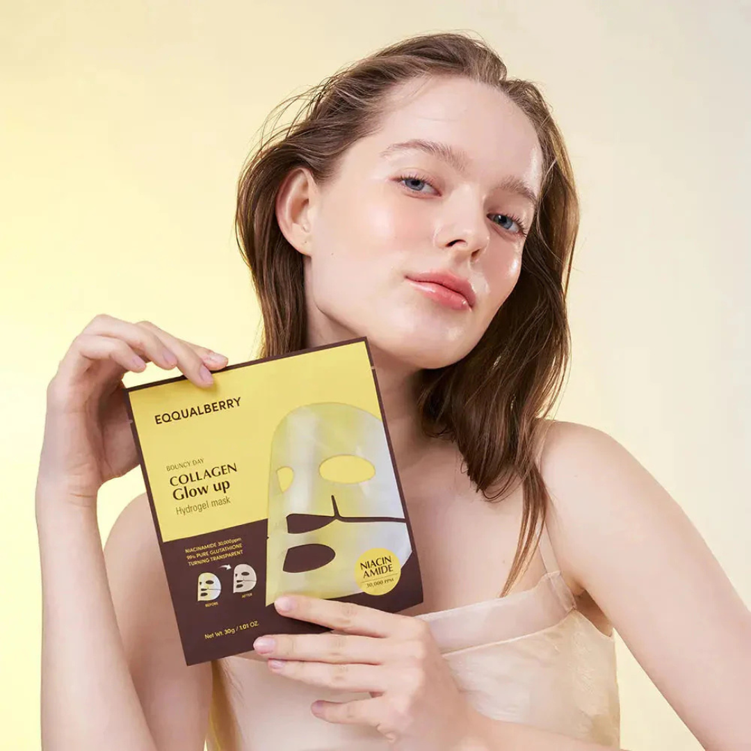 Collagen Glow up Hydrogel Mask Set - 4 Sheet Masks
