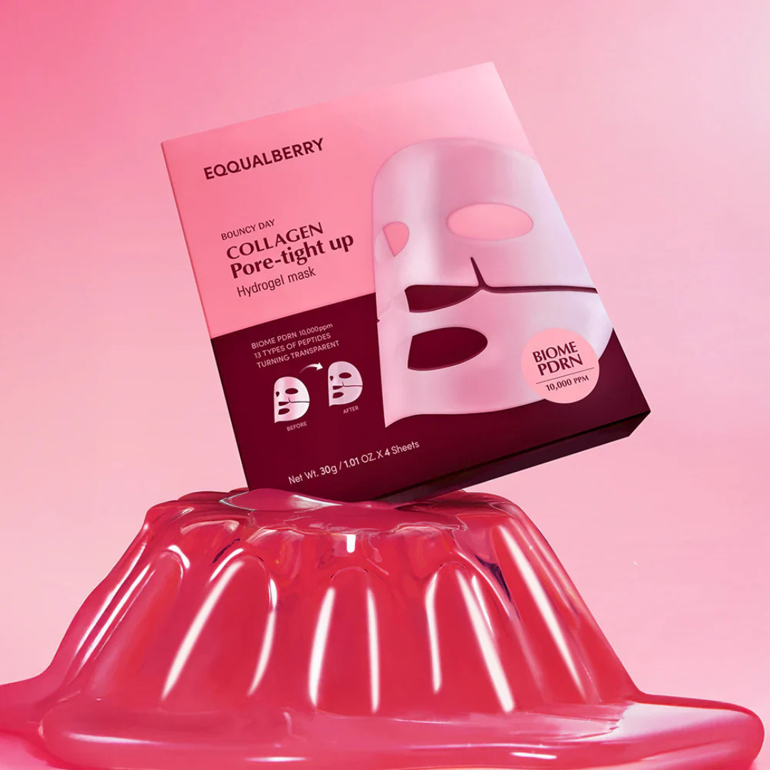 Collagen Pore-Tight Up Hydrogel Mask Set - 4 Sheet Masks