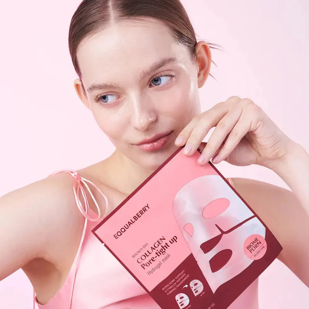 Collagen Pore-Tight Up Hydrogel Mask Set - 4 Sheet Masks