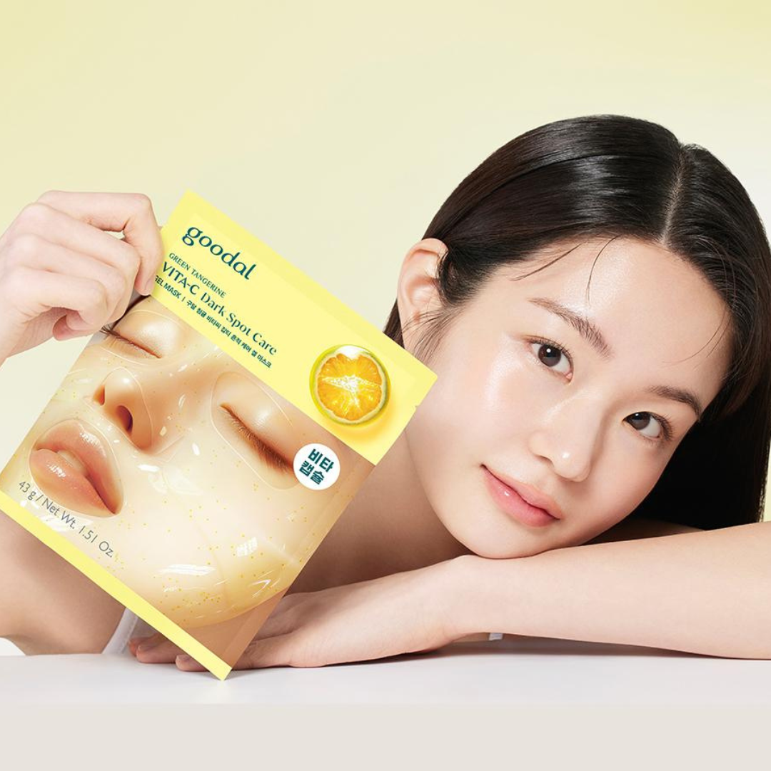 قناع جل لعلاج البقع الداكنة بفيتامين سي بنكهة اليوسفي الأخضر - قناع ورقي واحد