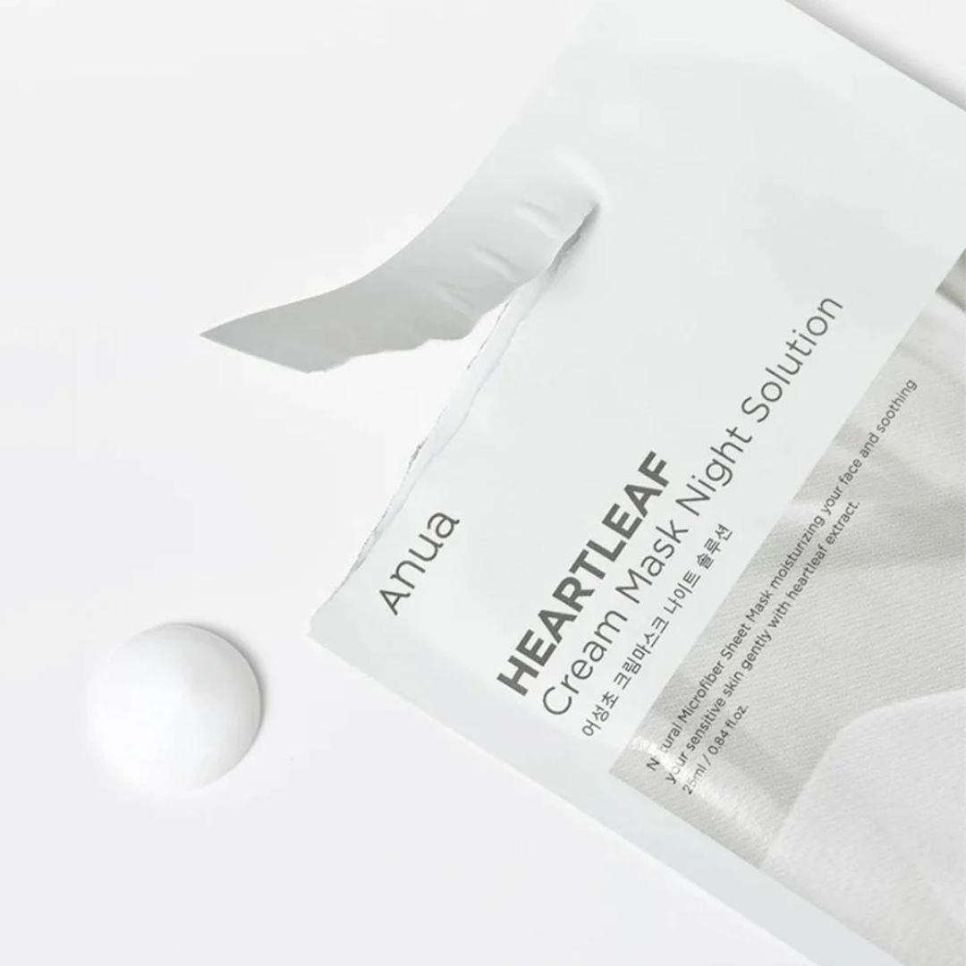 Heartleaf Cream Mask Night Solution Pack - 1 Sheet Mask
