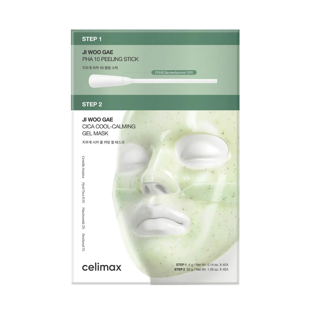 Ji Woo Gae Cica PHA Peel 2-Step Gel Mask - 1 Mask