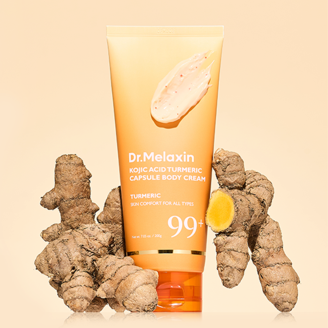 كريم للجسم بكبسولات الكركم وحمض الكوجيك - 200 غرام