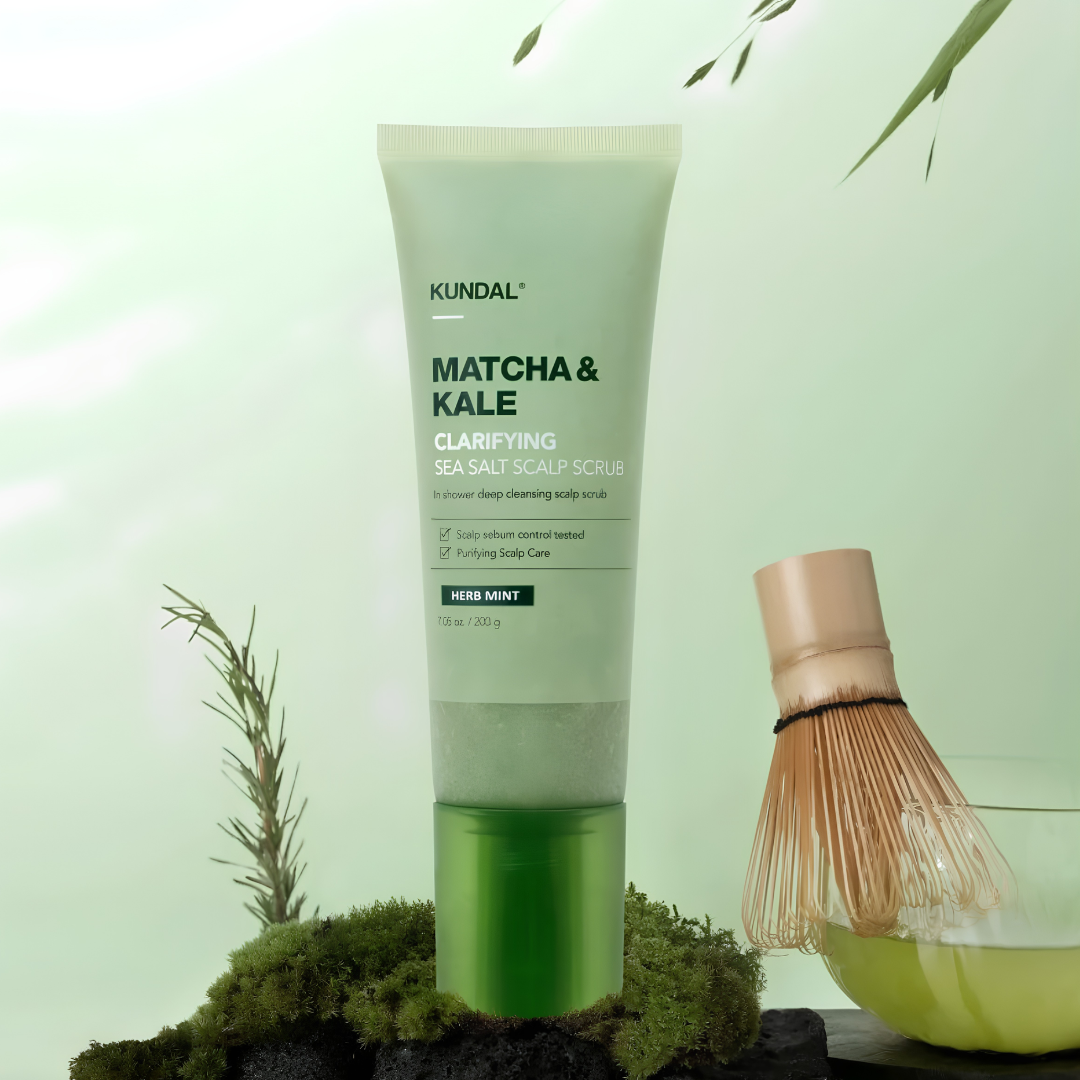Matcha & Kale Clarifying Sea Salt Scalp Scrub Herb Mint - 200g