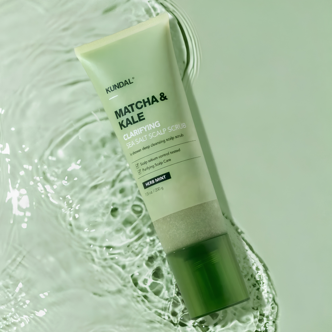 Matcha & Kale Clarifying Sea Salt Scalp Scrub Herb Mint - 200g