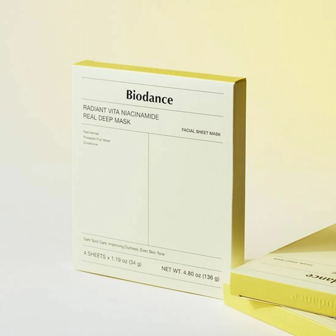 Radiant Vita Niacinamide Real Deep Mask - 4 Sheet Masks