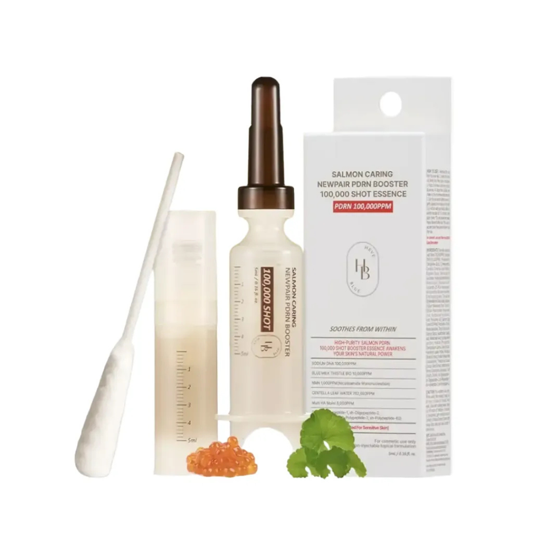 مجموعة واحدة من معززات PDRN للعناية بنبات السنتيلا، تركيبة جديدة من سمك السلمون، 100,000 جرعة