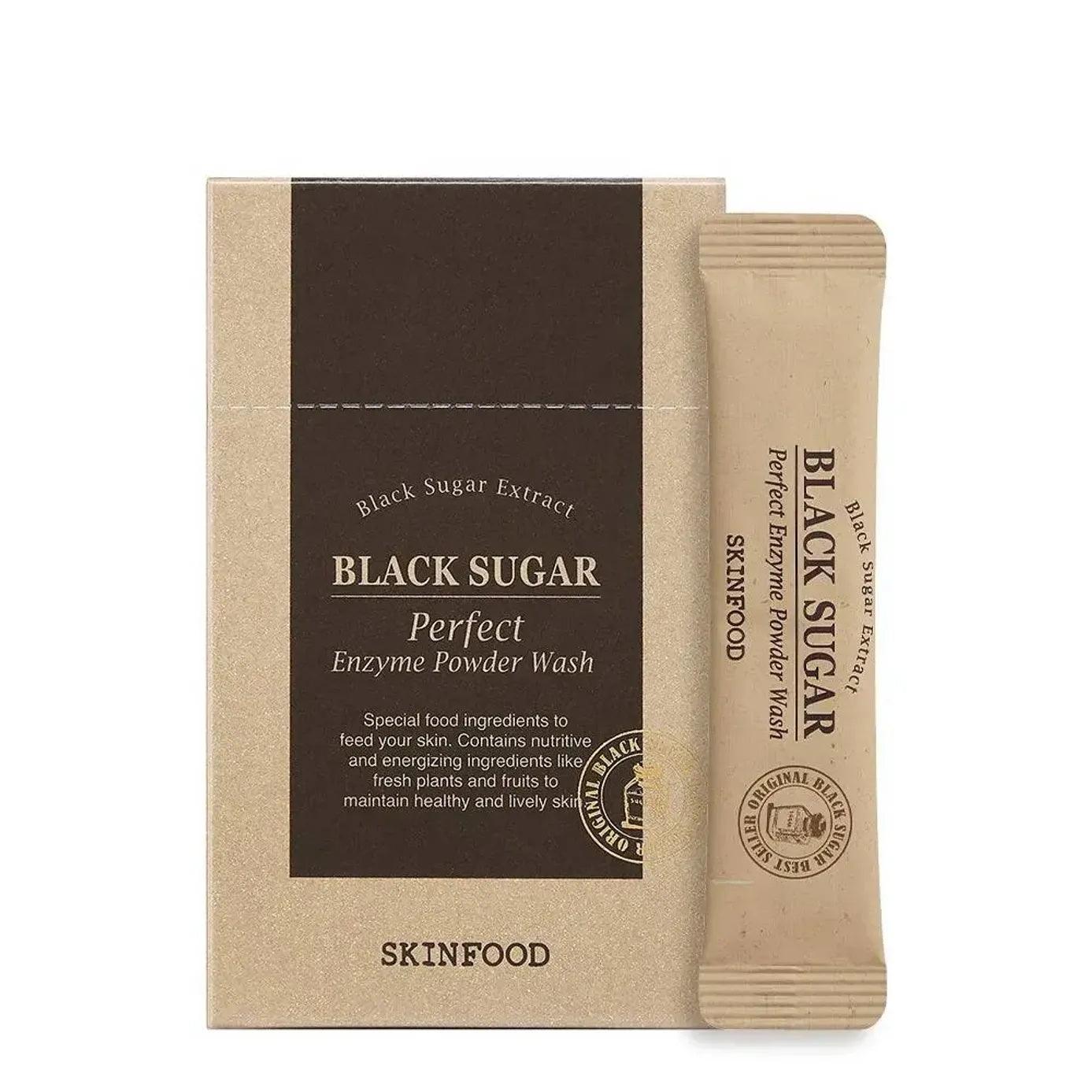 Black Sugar Perfect Enzyme Powder Wash (1.2 g x 30 sachets) - K-Beauty Arabia